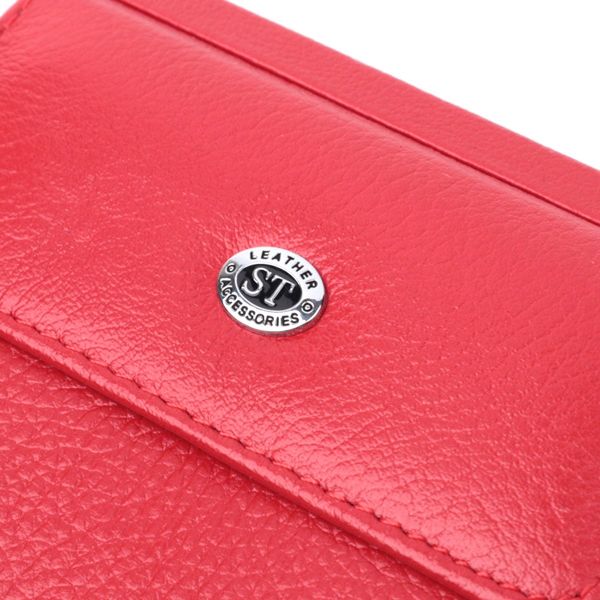 Женское удобное портмоне из натуральной кожи ST Leather 22723 Красный