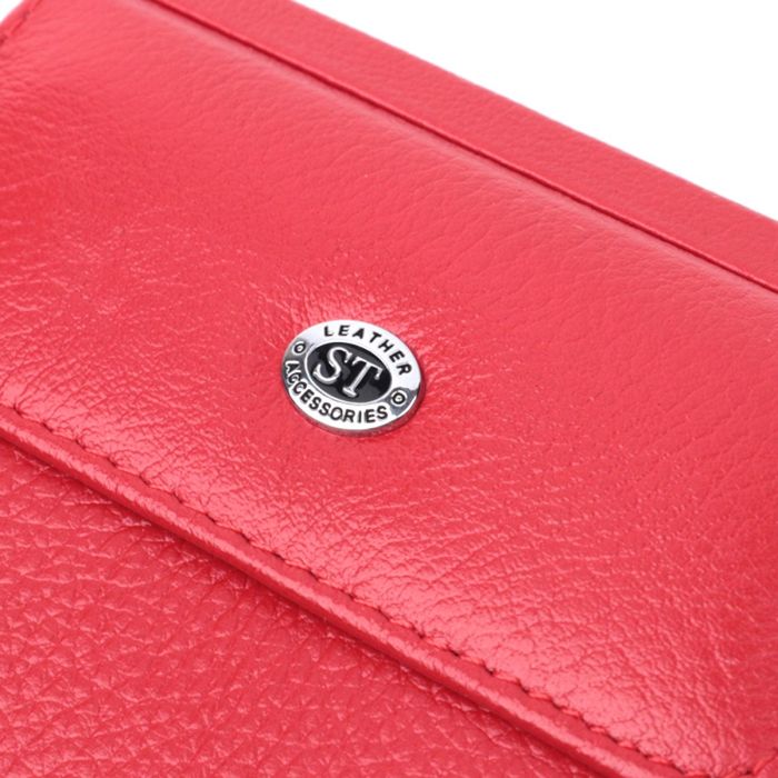 Женское удобное портмоне из натуральной кожи ST Leather 22723 Красный