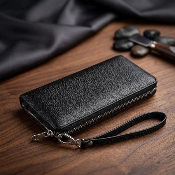 Изящный женский кошелек-клатч ST Leather 18852 Черный