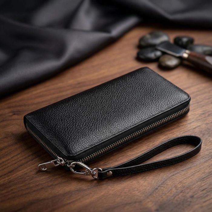 Изящный женский кошелек-клатч ST Leather 18852 Черный