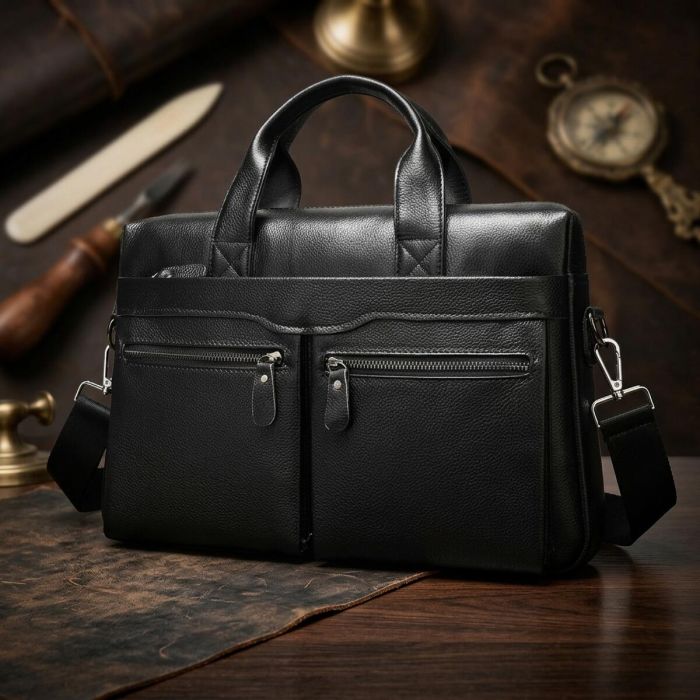 Сумка мужская Vintage 14579 Черная