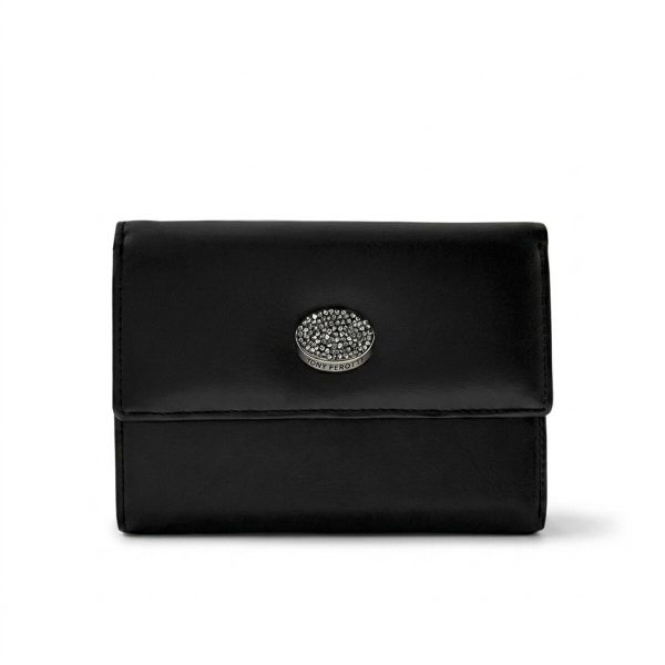 Женский кошелек Tony Perotti Swarovski 500N nero (90017) Черный