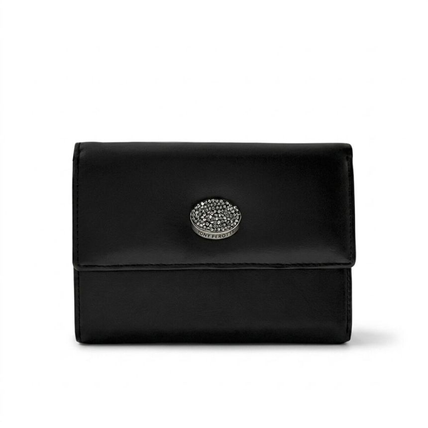 Женский кошелек Tony Perotti Swarovski 500N nero (90017) Черный