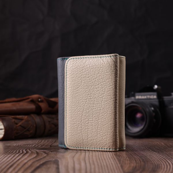 Стильный кошелек для девушек из натуральной кожи ST Leather 22495 Разноцветный
