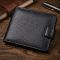 Небольшой вместительный кошелек из натуральной кожи ST Leather 22456 Черный