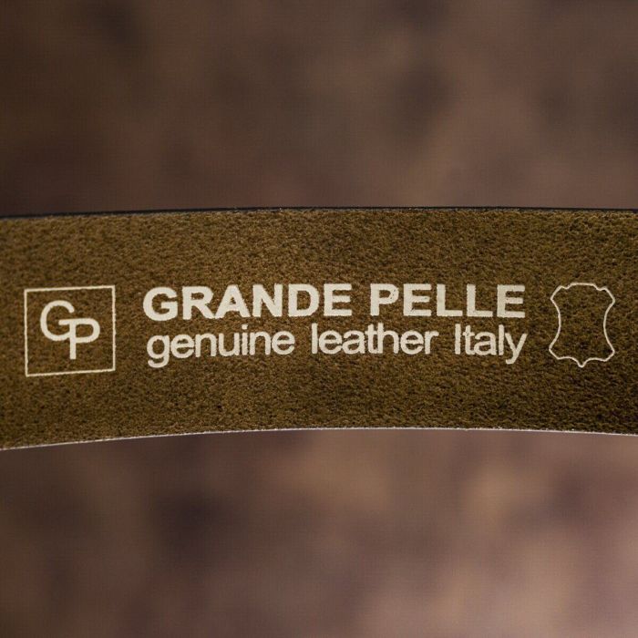 Ремень мужской под джинсы GRANDE PELLE 11255 Шоколадный