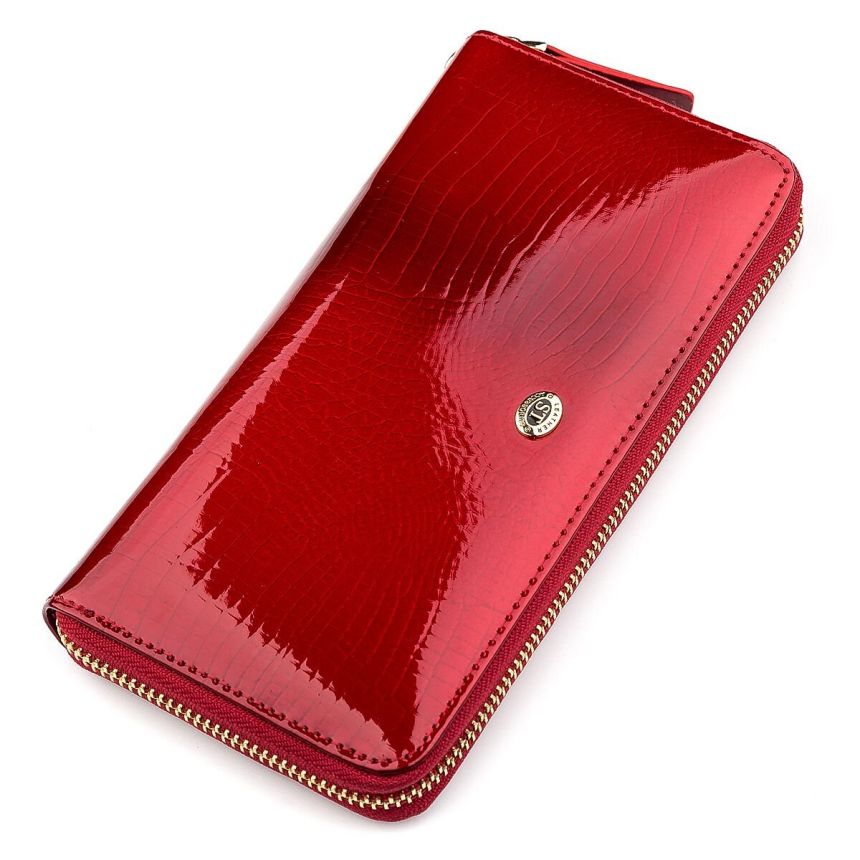 Кошелек женский ST Leather 18397 (S4001A) на молнии Красный