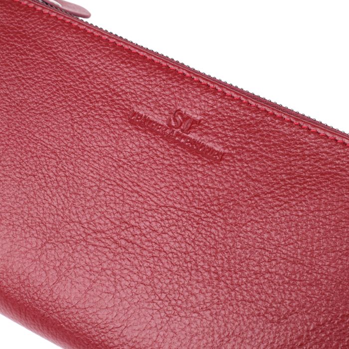 Кожаный кошелек на три отделения для женщин ST Leather 23108 Бордовый