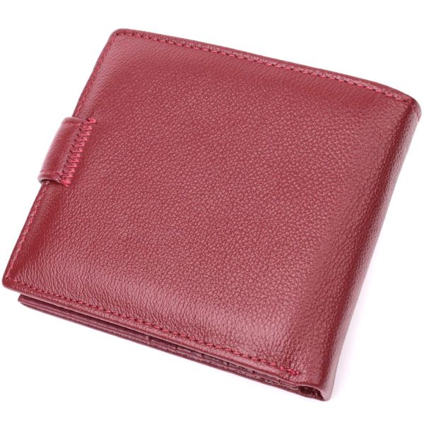 Женский практичный бумажник из натуральной кожи ST Leather 22554 Бордовый
