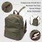 Практичный мужской рюкзак из текстиля Vintage 22242 Оливковый