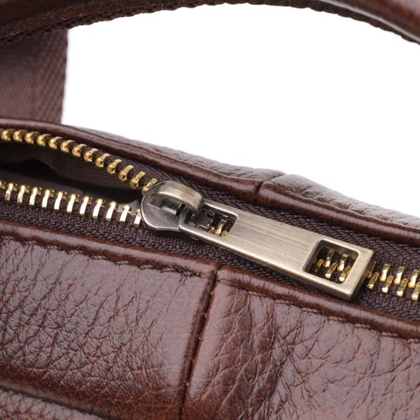 Портфель для мужчин из натуральной кожи Vintage 23040 Коричневый