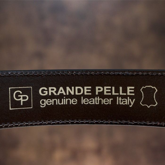 Ремень мужской GRANDE PELLE 11158 джинсовый Коричневый
