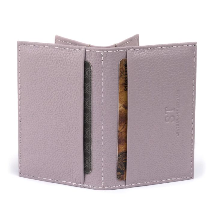 Визитница-книжка ST Leather 19216 Лиловая