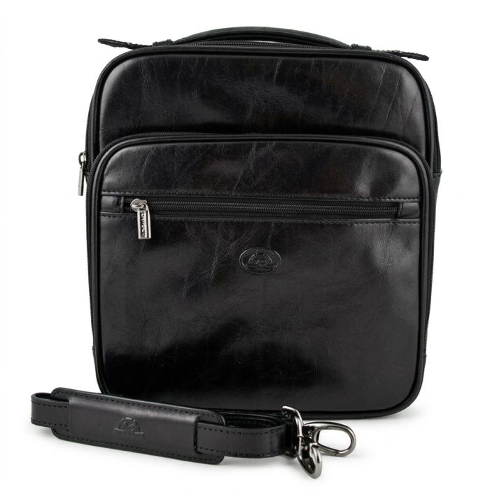 Чоловіча шкіряна сумка Tony Perotti Italico 7058 nero (90634) Чорна
