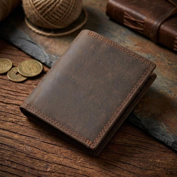 Кошелек мужской Vintage 14429 винтажный стиль Коричневый