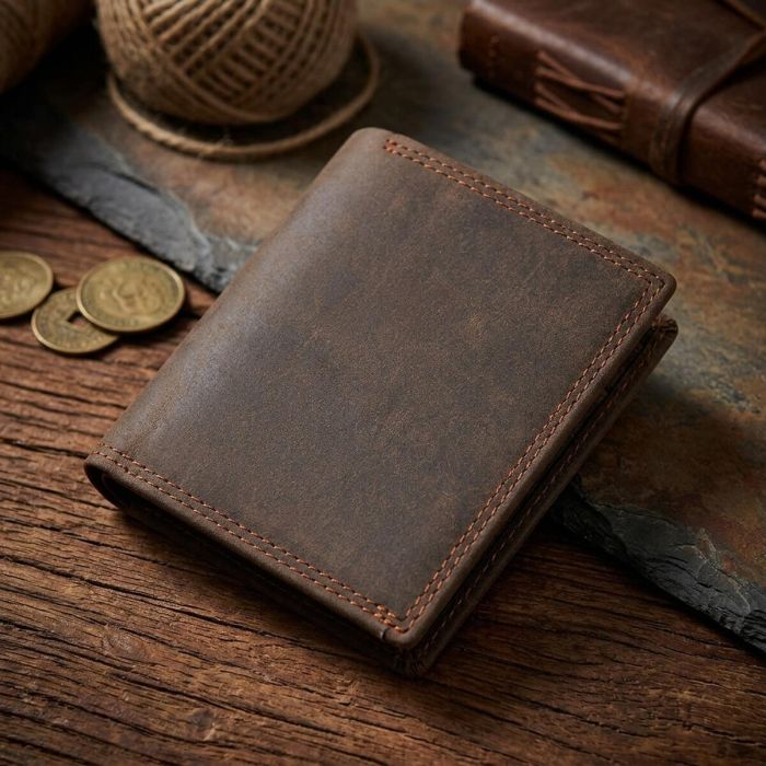 Кошелек мужской Vintage 14429 винтажный стиль Коричневый