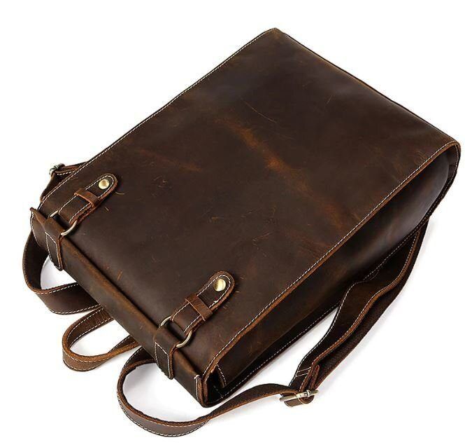Рюкзак кожаный дорожный Vintage 14796 Коричневый