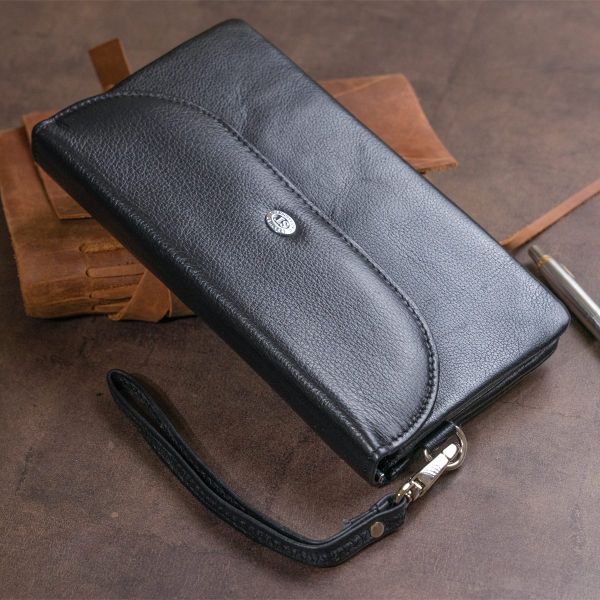 Клатч из кожи женский ST Leather 19316 Черный