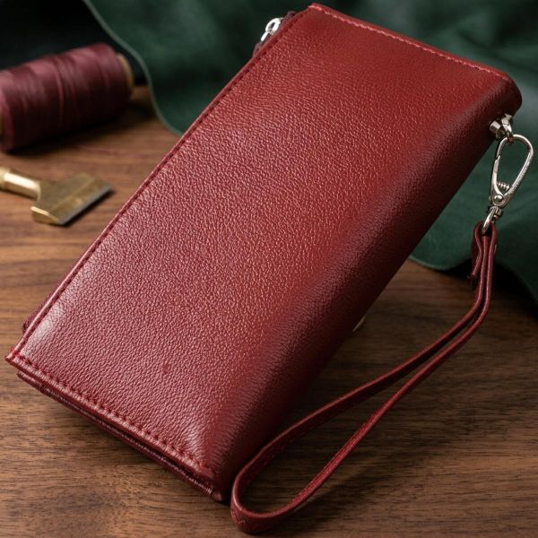 Стильный и яркий женский кошелек-клатч ST Leather 19433 Бордовый
