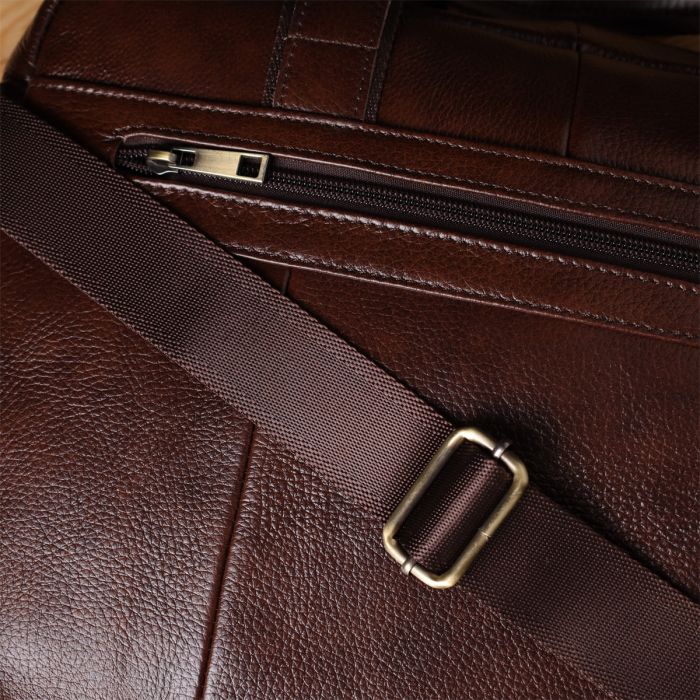 Портфель для мужчин из натуральной кожи Vintage 23040 Коричневый