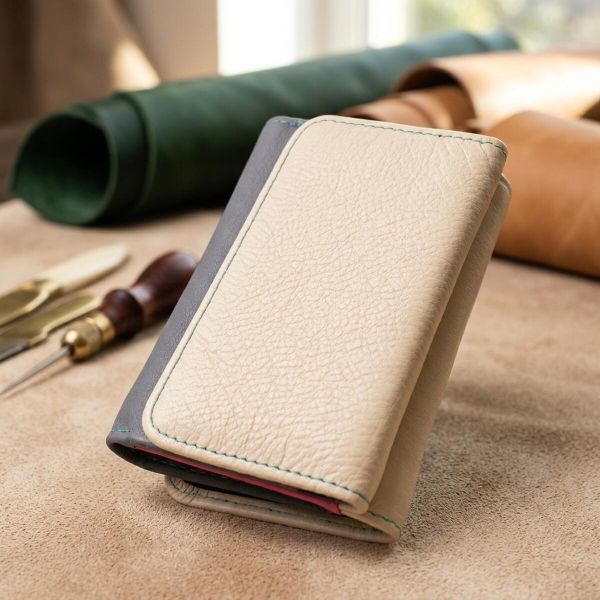 Стильный кошелек для девушек из натуральной кожи ST Leather 22495 Разноцветный