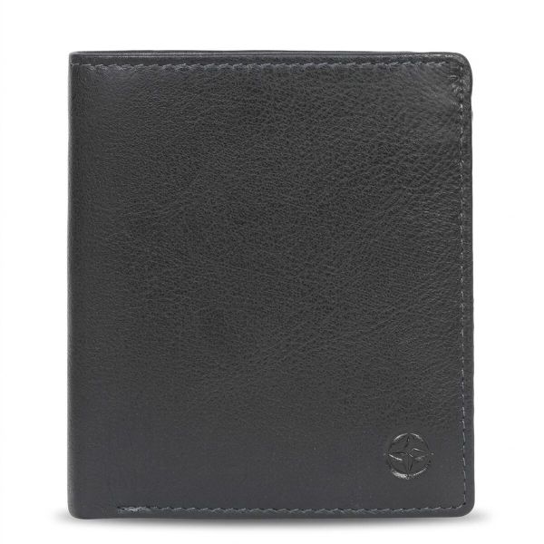 Мужское портмоне Tony Perotti из натуральной кожи Cortina 5079 nero (90123) Черное