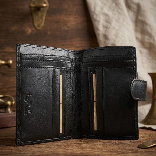 Женский кошелек Tony Perotti New Rainbow 1654 nero (90052) Черный