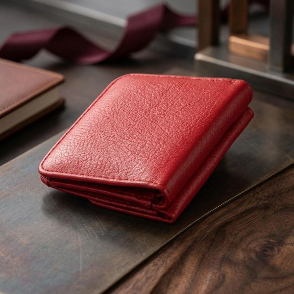 Маленький кошелек на кнопке женский ST Leather 19239 Красный