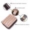 Фактурный женский кошелек с монетницей из натуральной кожи с тиснением под крокодила KARYA 21413 Бежевый