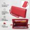 Кошелек-клатч для женщин с двумя молниями из натуральной кожи ST Leather 22526 Красный