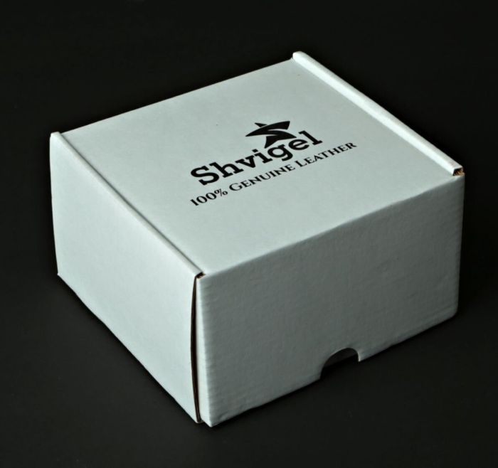 Мужской ремень SHVIGEL 10084 кожаный черный