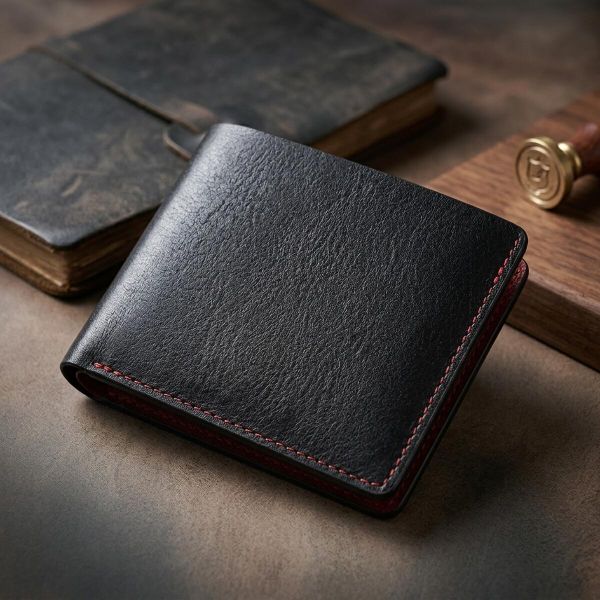 Кожаное стильное портмоне GRANDE PELLE 11551 Черный