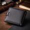Горизонтальное мужское портмоне из натуральной кожи ST Leather 22487 Черный