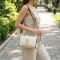 Изумительная сумка для стильных женщин из натуральной кожи Vintage 22264 Белый