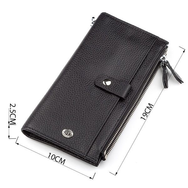 Кошелек ST Leather 18383 (ST420) надежный Черный