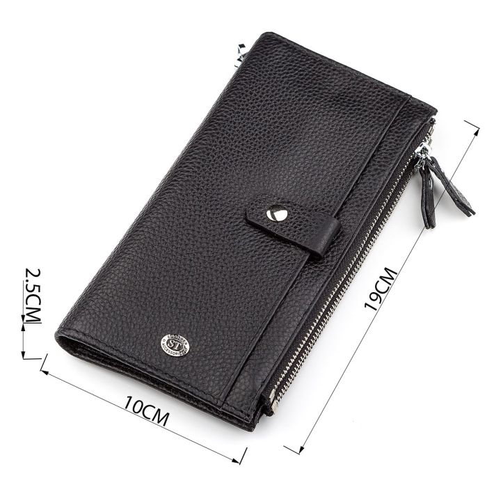 Кошелек ST Leather 18383 (ST420) надежный Черный