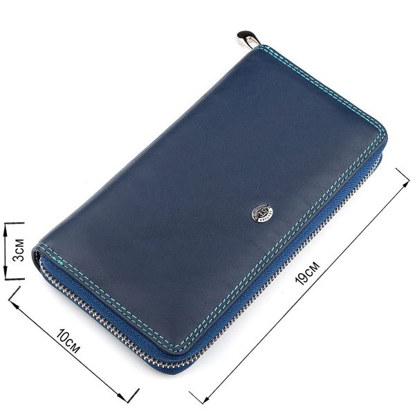 Гаманець жіночий ST Leather 18375 (SB71) на блискавці Синій
