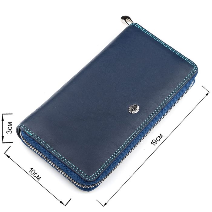 Гаманець жіночий ST Leather 18375 (SB71) на блискавці Синій