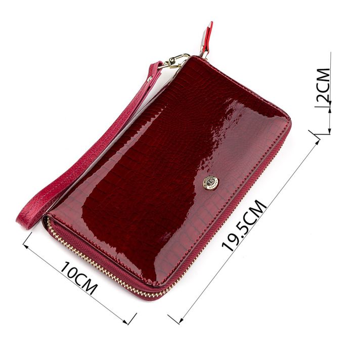 Кошелек женский ST Leather 18400 (S4001A) кожаный Бордовый