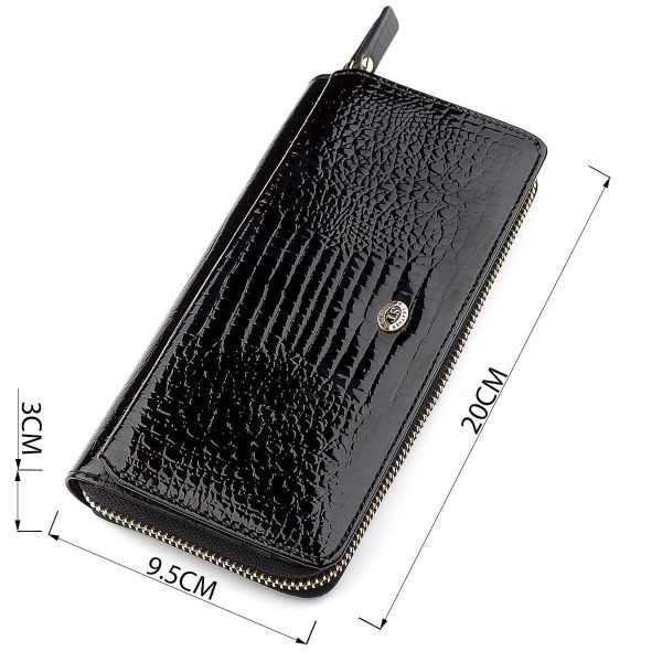 Кошелек женский ST Leather 18437 (S7001A) натуральная кожа Черный