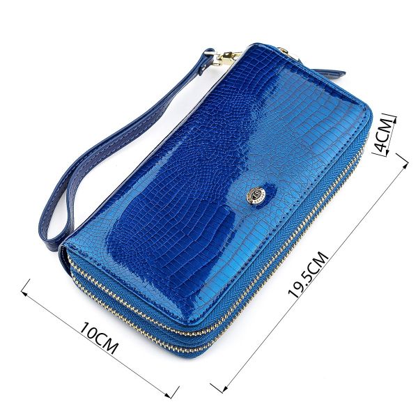 Кошелек женский ST Leather 18447 (S5001A) на молнии Синий