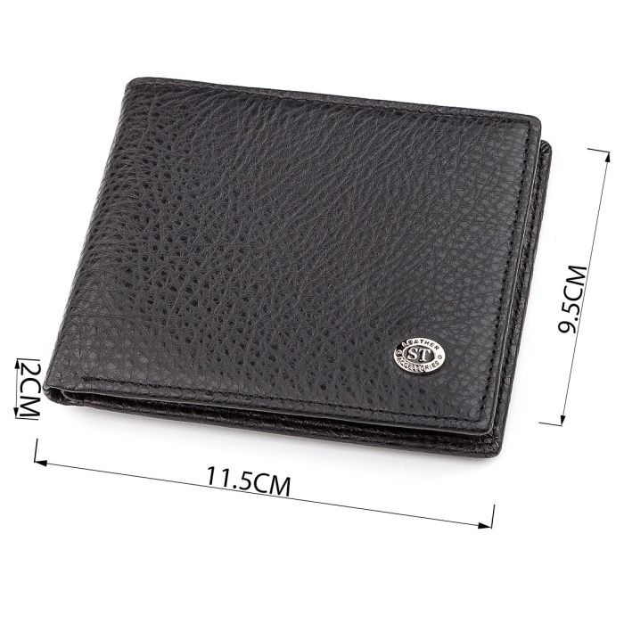 Мужской кошелек ST Leather 18319 (ST160) кожаный Черный