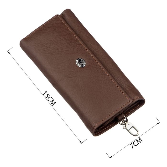 Мужской универсалный бумажник с ключницей ST Leather 18840 Коричневый