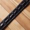 Ремень-автомат CROCODILE LEATHER 18010 из натуральной кожи крокодила Черный